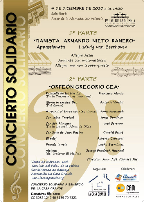 Cartel Concierto La Casa Grande 2010 Cartel Concierto La Casa Grande 2010
