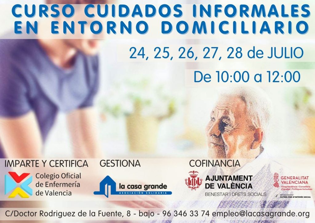 Empieza el verano con una capacitación en cuidados Cuidados Informales Entorno Domiciliario JULIO 2023 1 1024x724