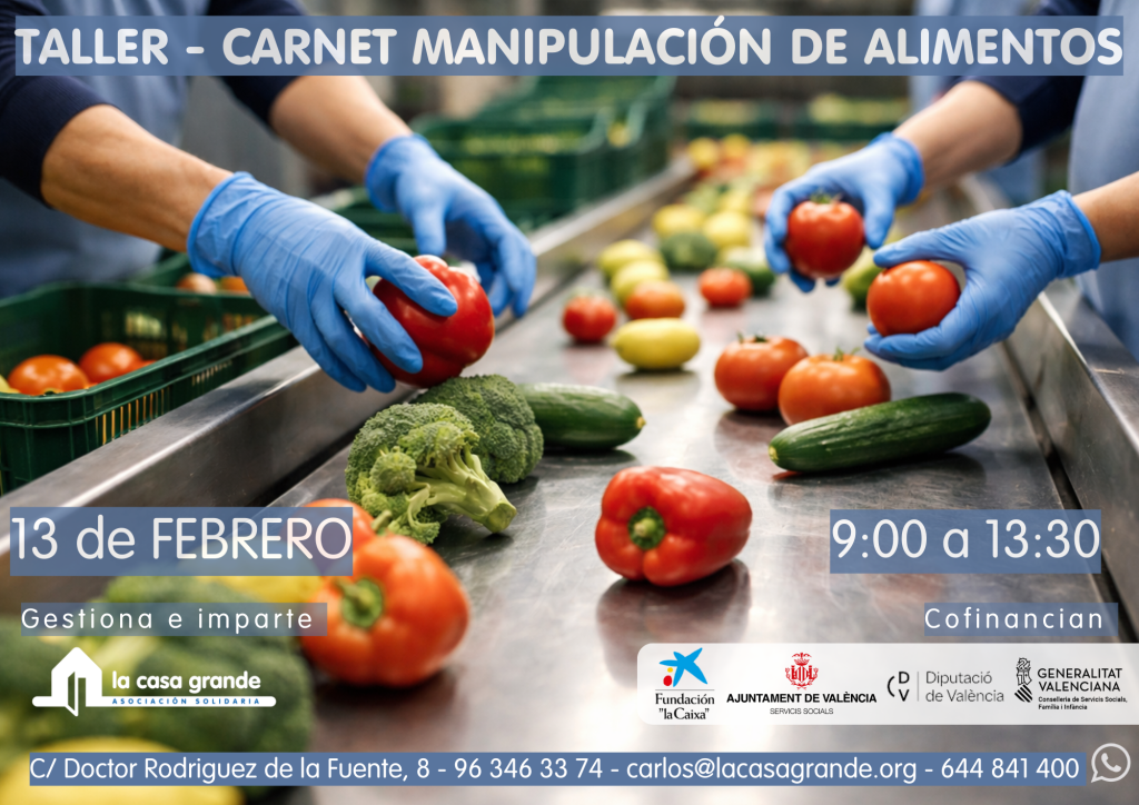 CADA PASO CUENTA: FÓRMATE EN MANIPULACIÓN DE ALIMENTOS taller carnet manipulación de alimentos