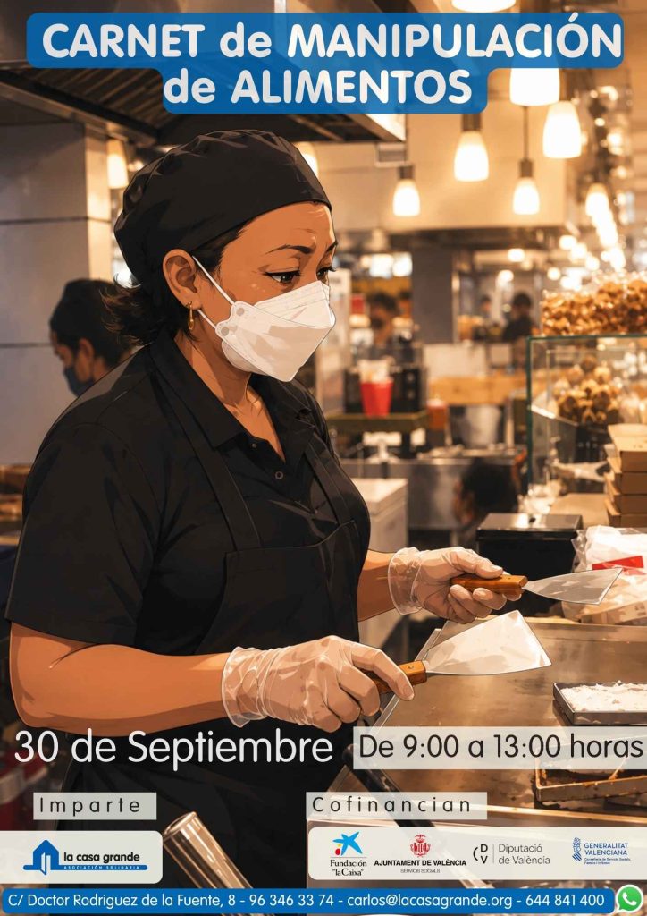 EL CARNET QUE EL SECTOR TE PIDE, LA FORMACIÓN QUE NECESITAS taller carnet manipulación de alimentos (21 x 29.7 cm)